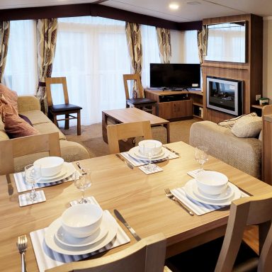 Dining at MTD Caravan Hire