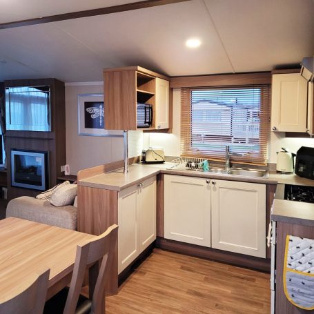 Kitchen at MTD Caravan Hire