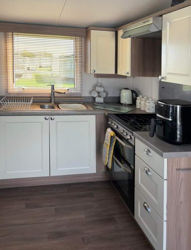 Kitchen at MTD Caravan Hire