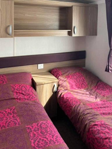 Bedroom at MTD Caravan Hire